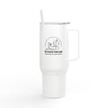 Pilates Purr Club Insulated Tumbler (Engraved) — Travel Mug with Lid & Straw, Durable Stainless Steel Drinkware